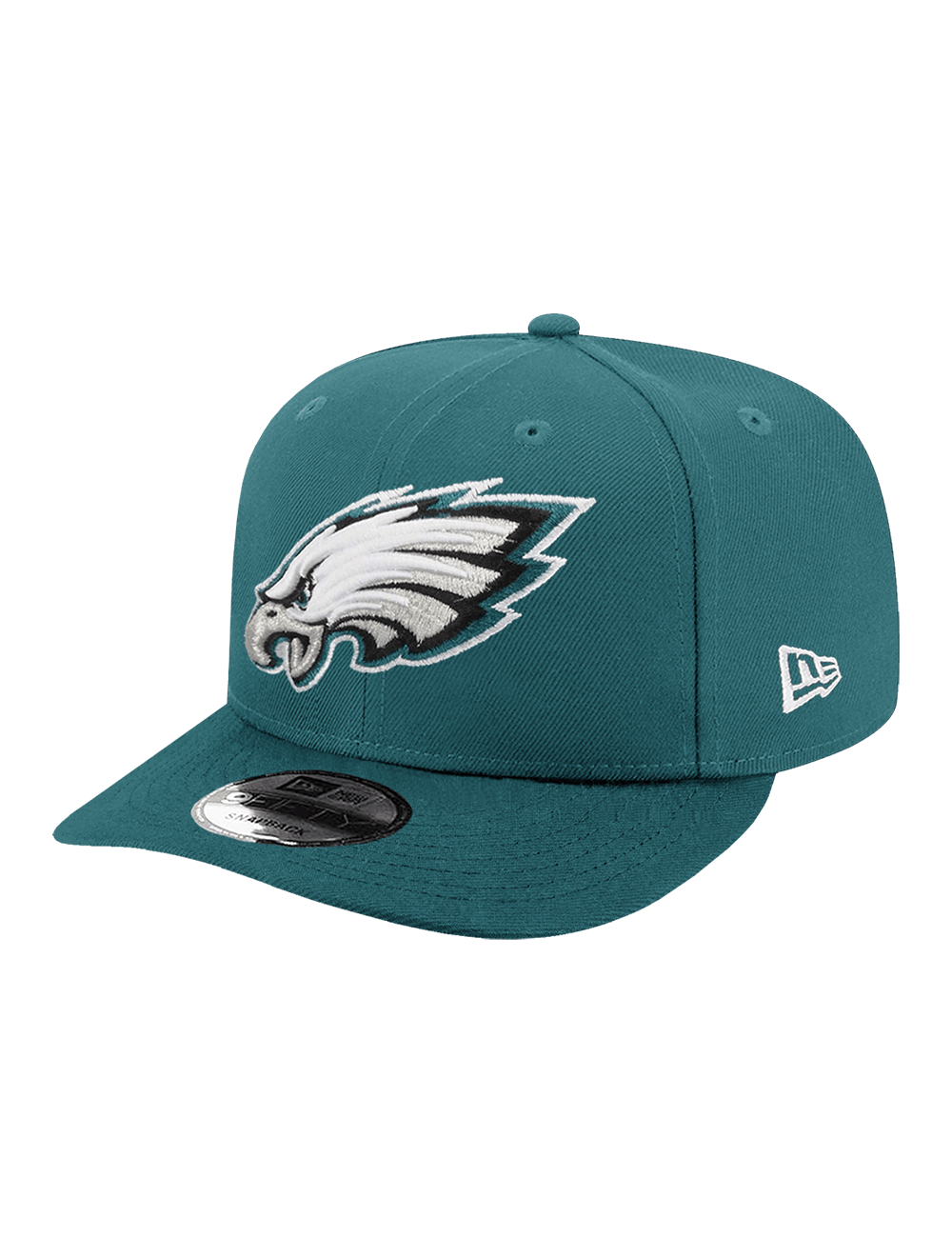 New Era Caps Youths Youths Philadelphia Eagles New Era NFL Team 9FIFTY Pre-Curved Snapback Hat - Green