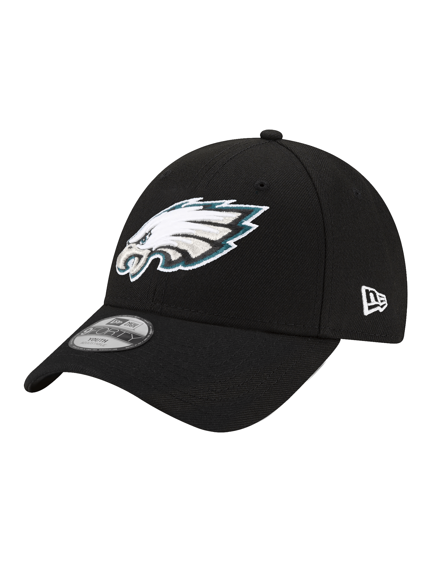 New Era Caps Youths Youths Philadelphia Eagles New Era NFL Team 9FORTY Hat - Black