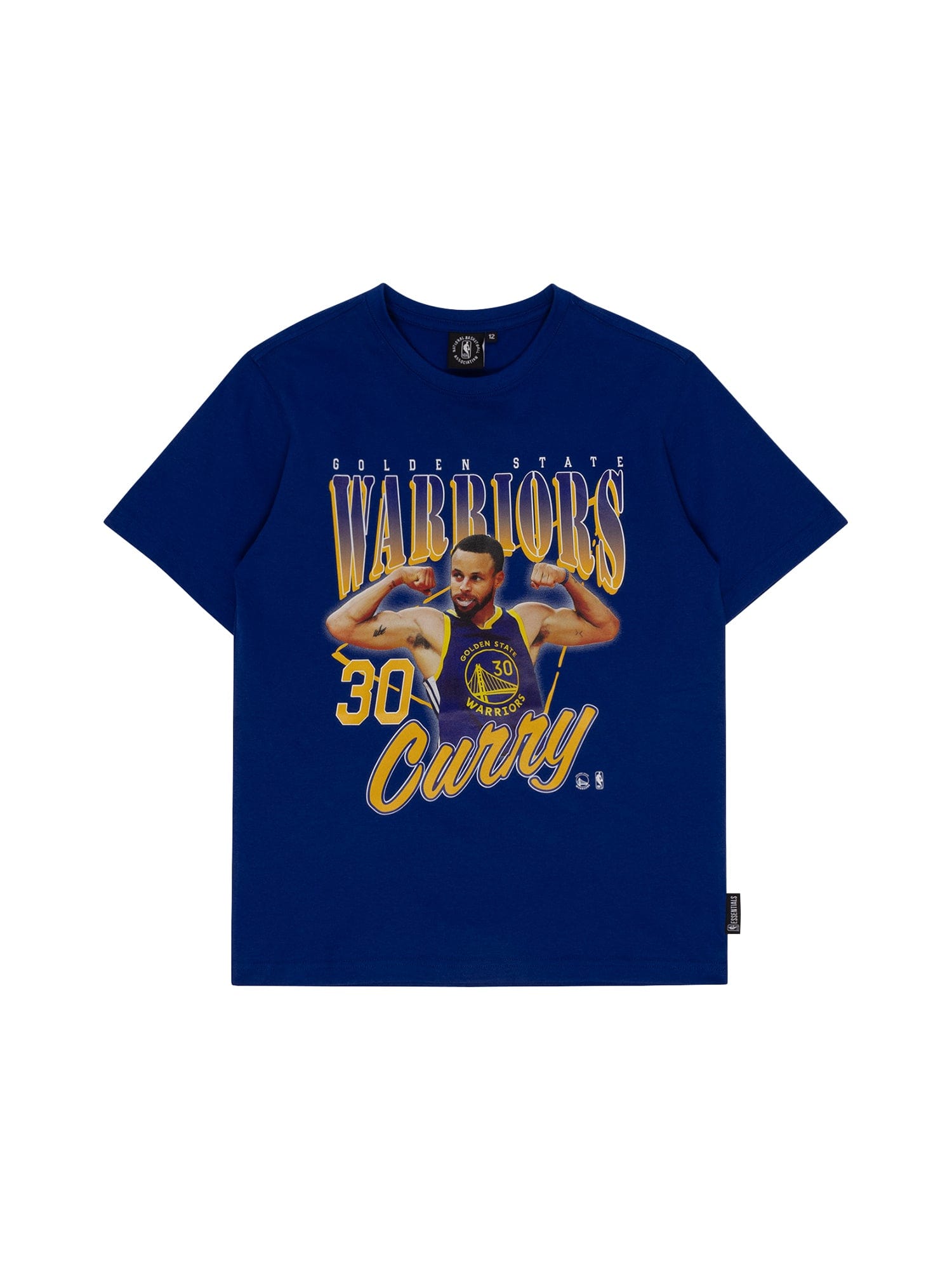 NBA Essentials T-Shirts Youths Steph Curry Golden State Warriors NBA Essentials Floyd Vintage T-Shirt - Blue