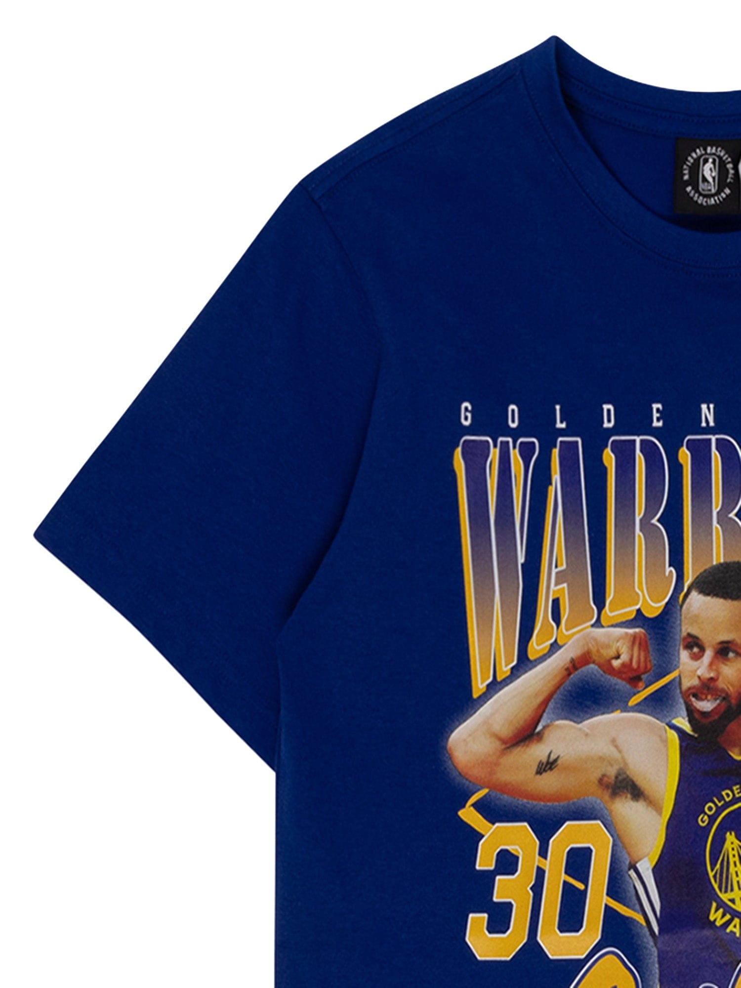 NBA Essentials T-Shirts Youths Steph Curry Golden State Warriors NBA Essentials Floyd Vintage T-Shirt - Blue