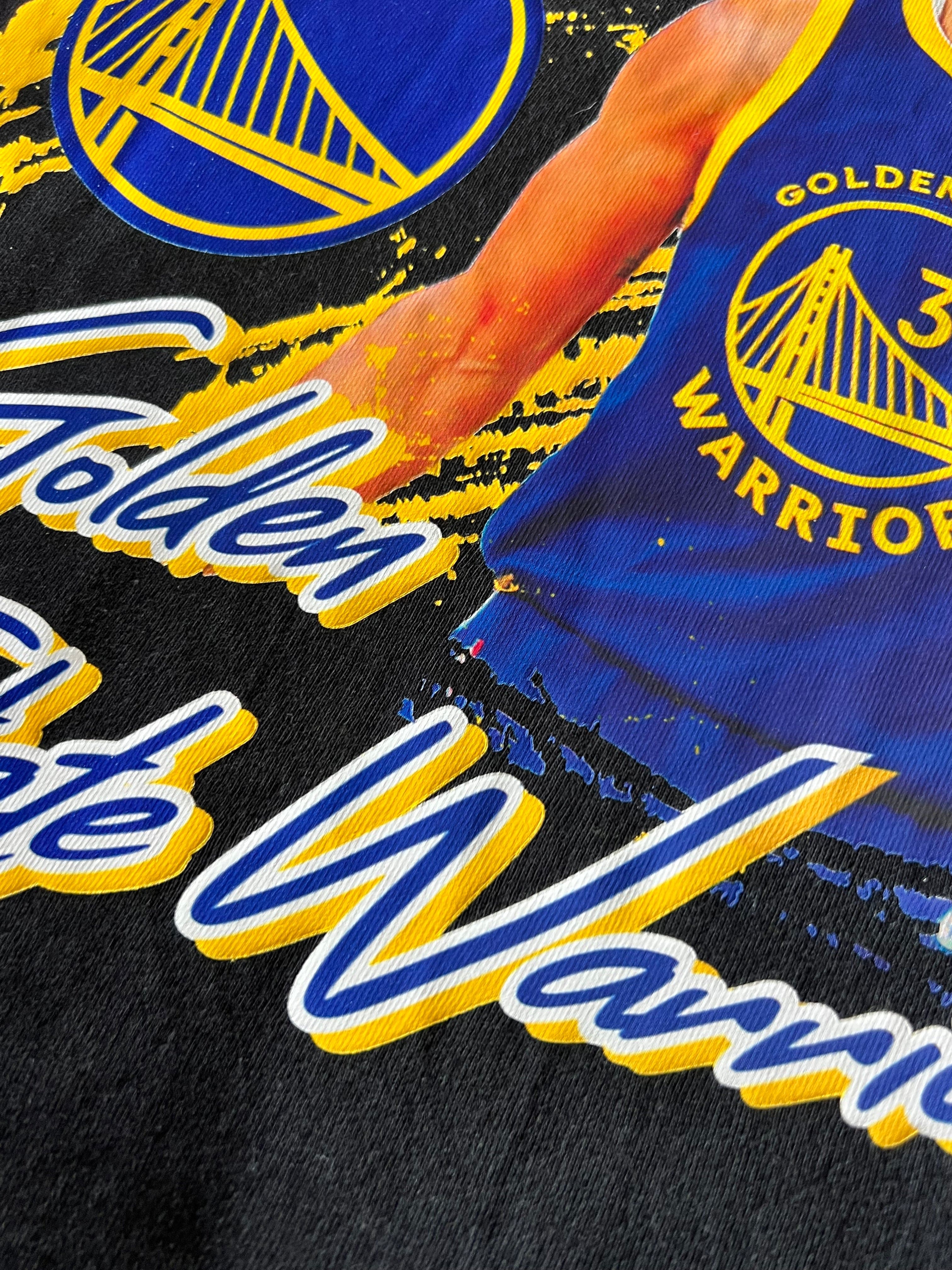 NBA Essentials T-Shirts Youths Steph Curry Golden State Warriors NBA Essentials Jones Vintage T-Shirt - Black