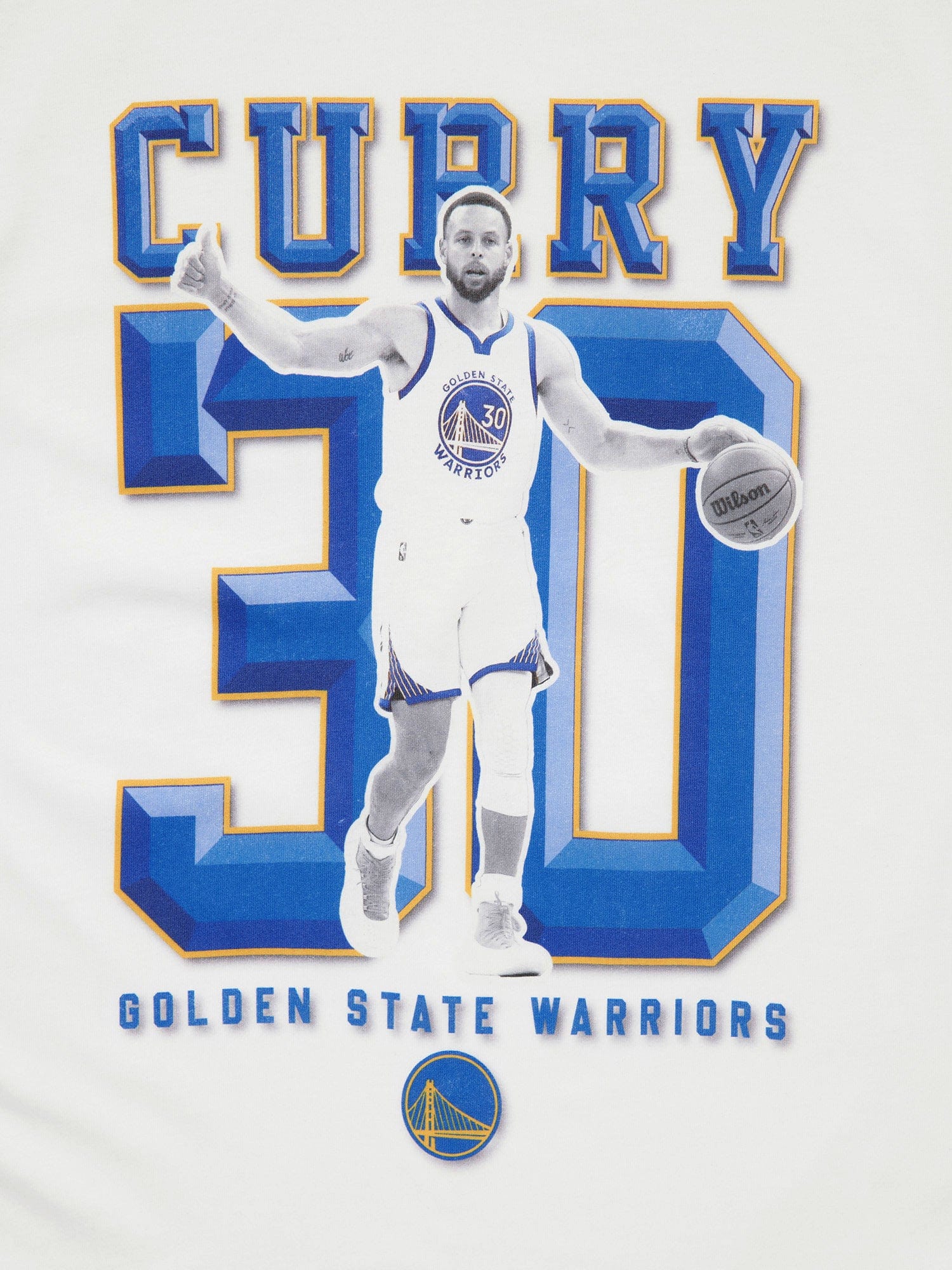 NBA Essentials T-Shirts Youths Steph Curry Golden State Warriors NBA Essentials Vintage T-Shirt - White