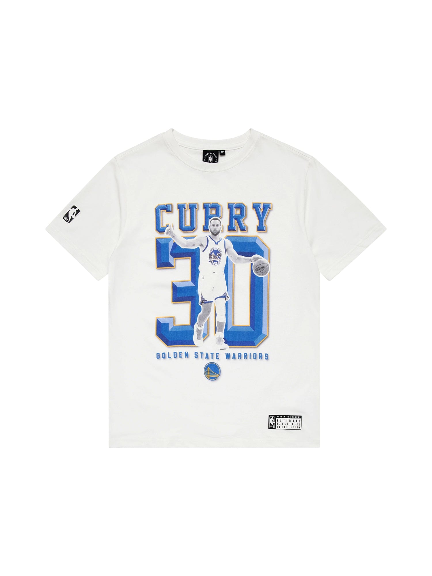NBA Essentials T-Shirts Youths Steph Curry Golden State Warriors NBA Essentials Vintage T-Shirt - White