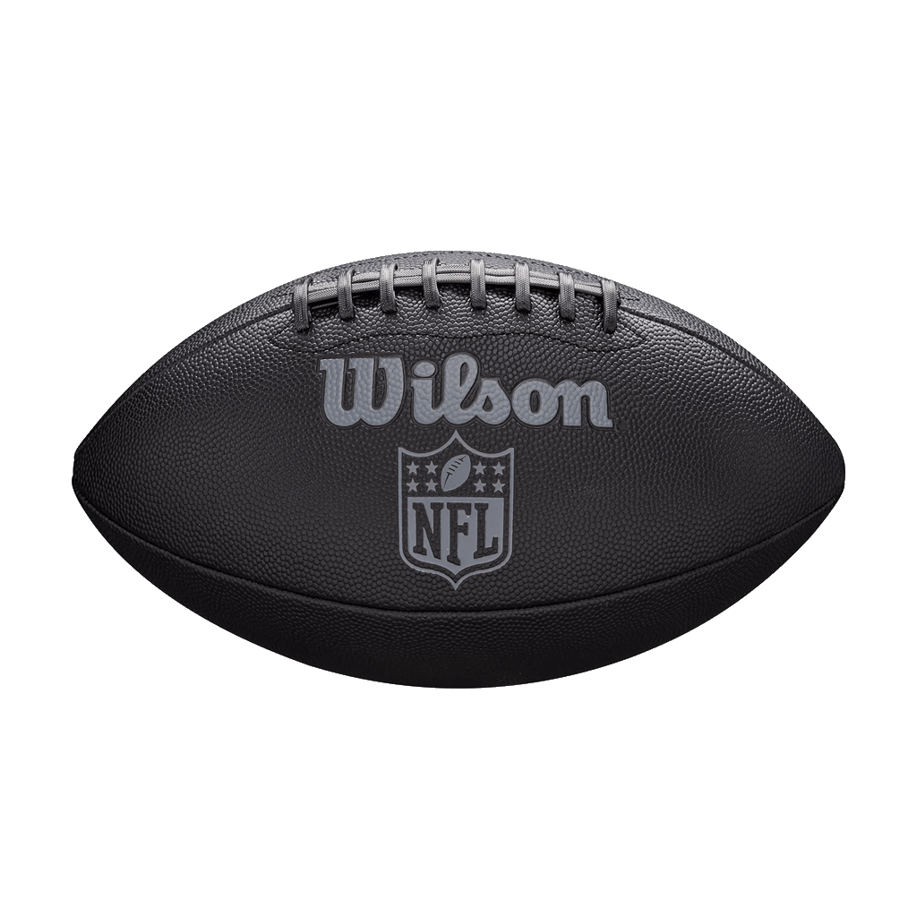 Wilson Sporting Goods Balls Youths Wilson NFL Jet Black Junior Composite Football Ball - Black