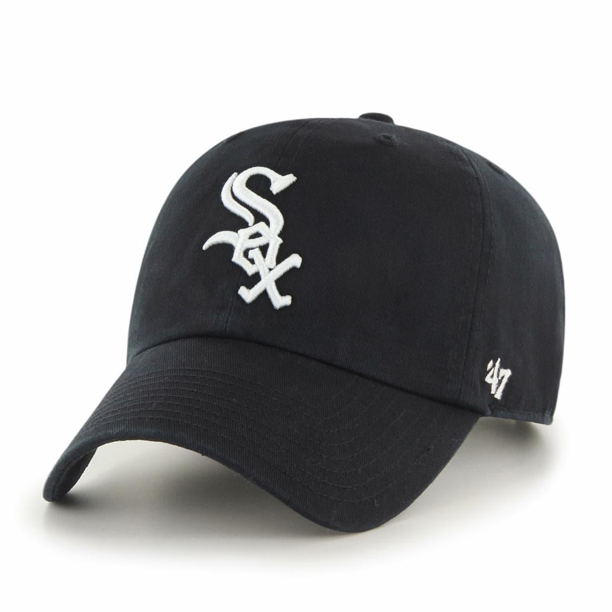 Chicago White Sox '47 MLB Team Clean Up Strapback Hat - Black