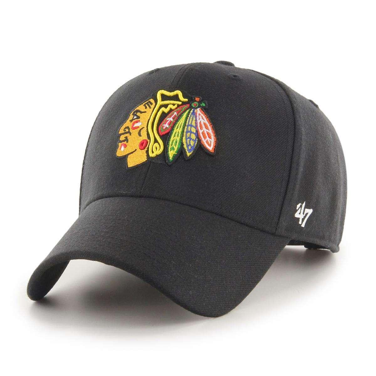 Chicago Blackhawks '47 NHL MVP Snapback Curve Hat - Black