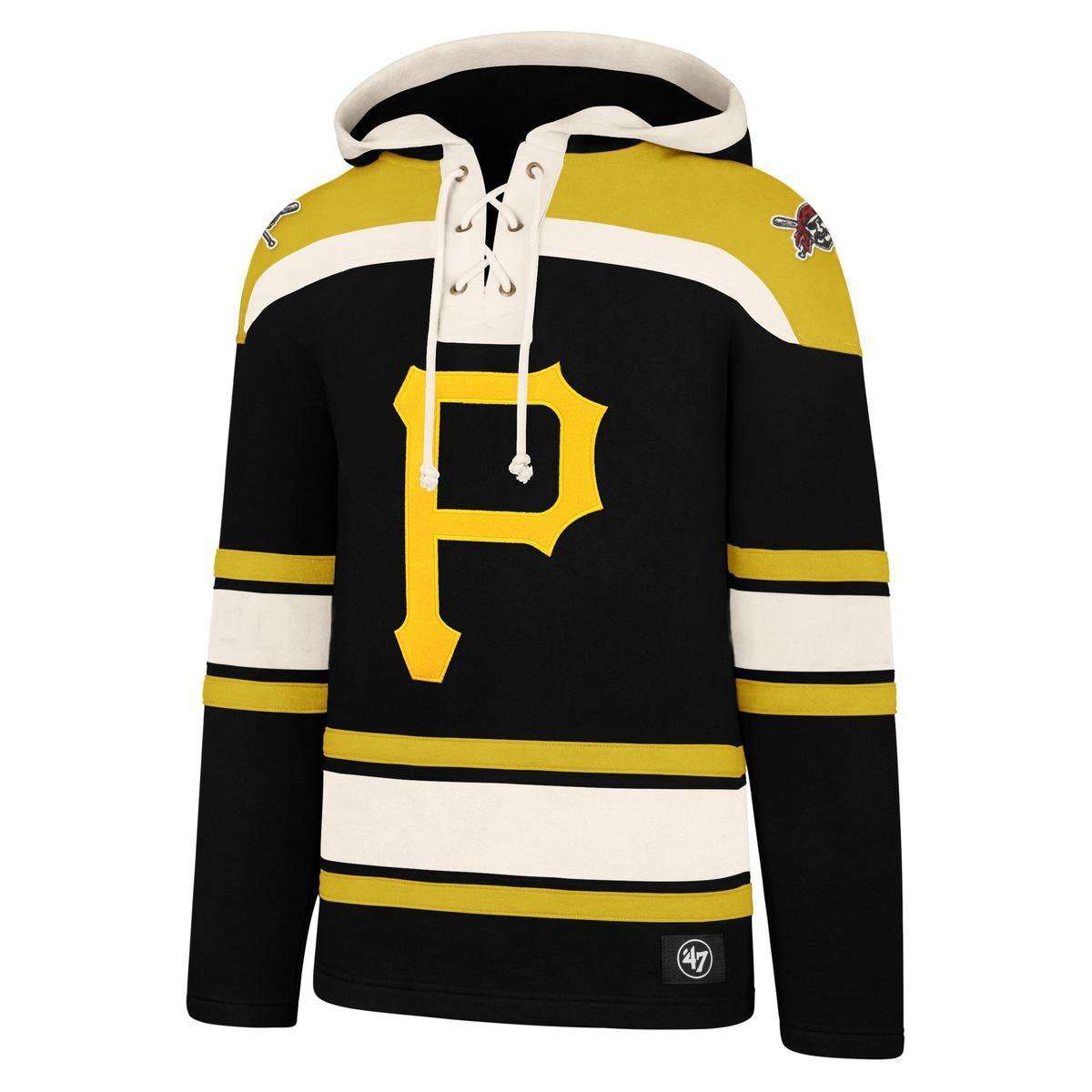 Pittsburgh Pirates '47 MLB Lacer Hoodie Jumper - Black