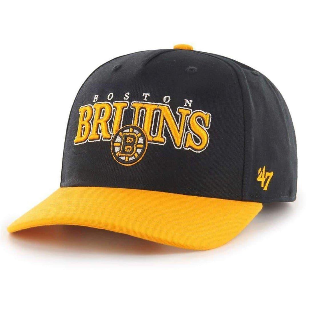 Boston Bruins ‘47 NHL Gojo MVP DP Pre-Curved Snapback Hat - Black