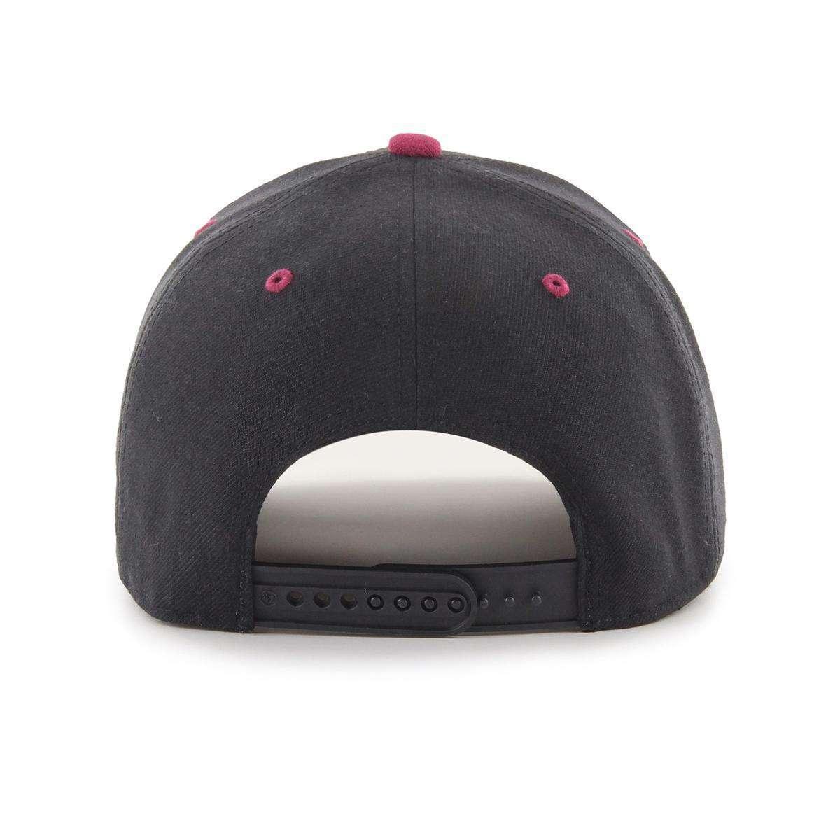 Anaheim Mighty Ducks '47 NHL Eyelet MVP DP Pre-Curved Snapback Hat - Black