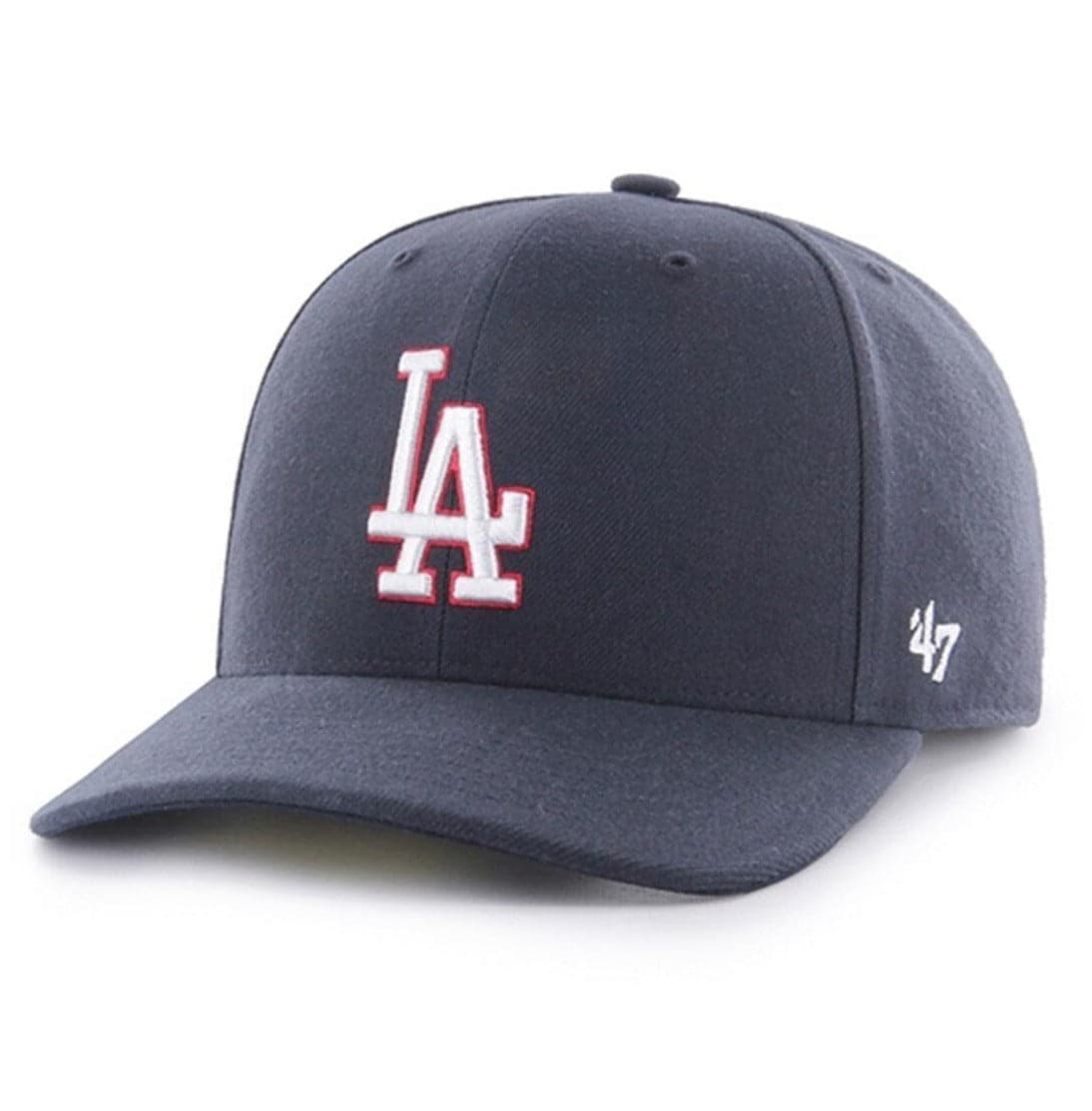 Los Angeles Dodgers ‘47 MLB Cold Zone MVP DP Pre-Curved Snapback Hat - Navy