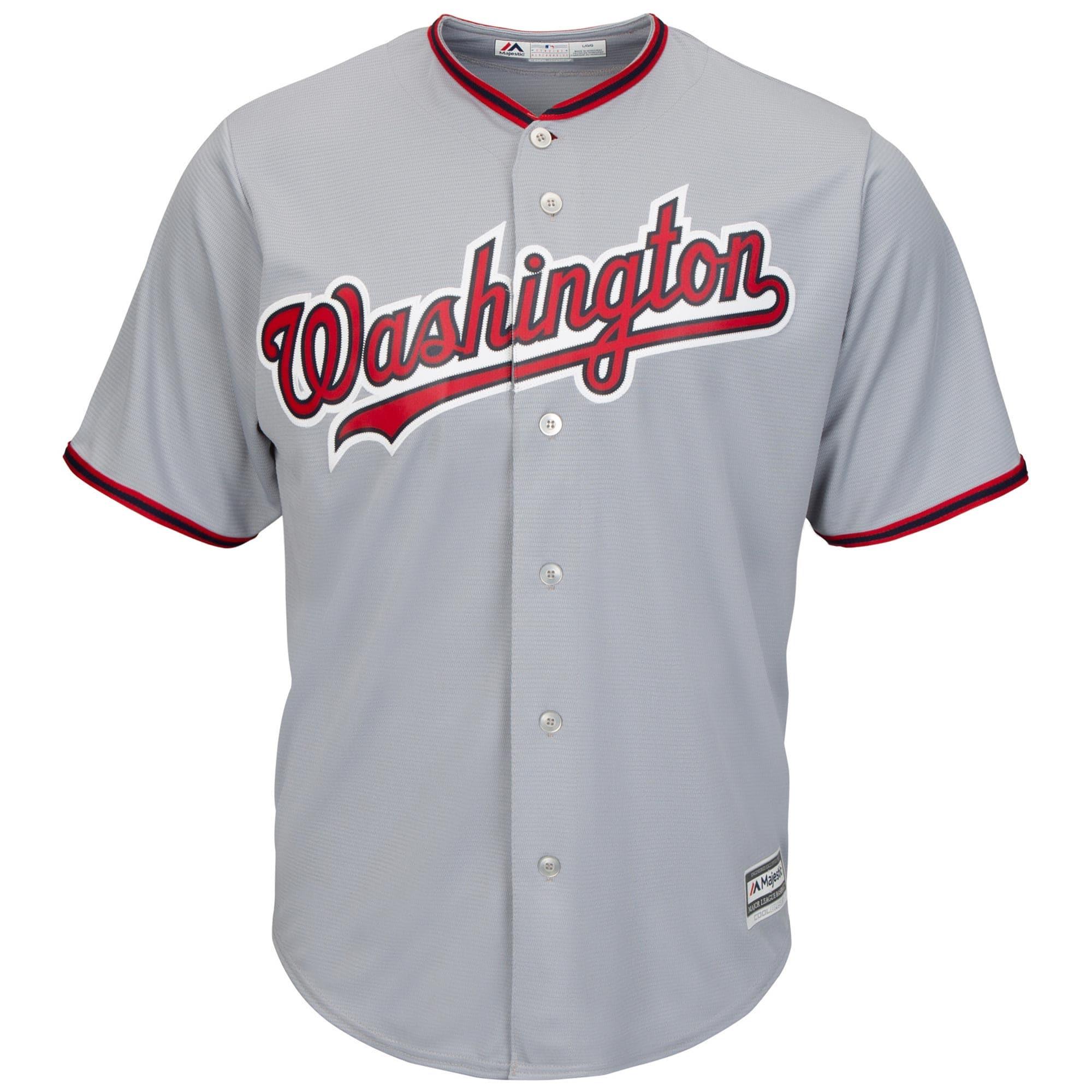 Washington Nationals Majestic MLB Cool Base Replica Jersey - Grey