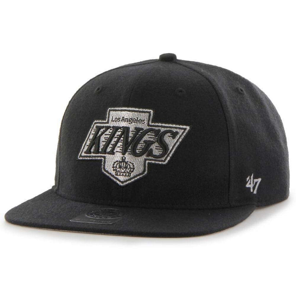 Los Angeles Kings '47 NHL Vintage Sure Shot Captain Snapback Hat - Black