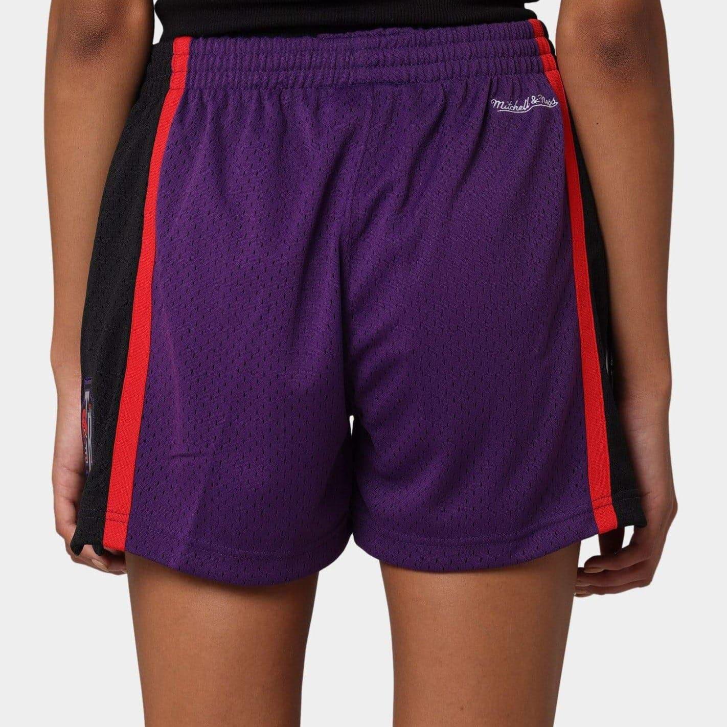 Womens Toronto Raptors Mitchell & Ness NBA Jump Shot Shorts - Purple