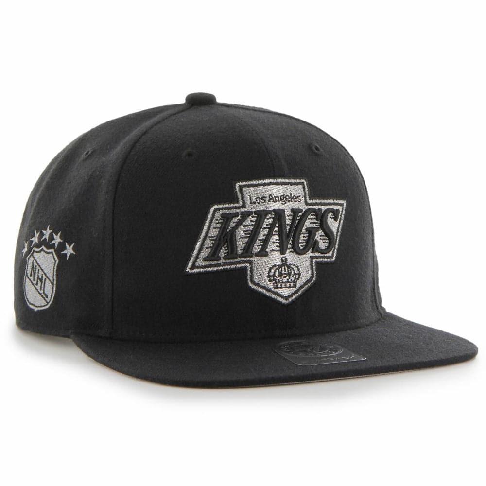 Los Angeles Kings '47 NHL Vintage Sure Shot Captain Snapback Hat - Black