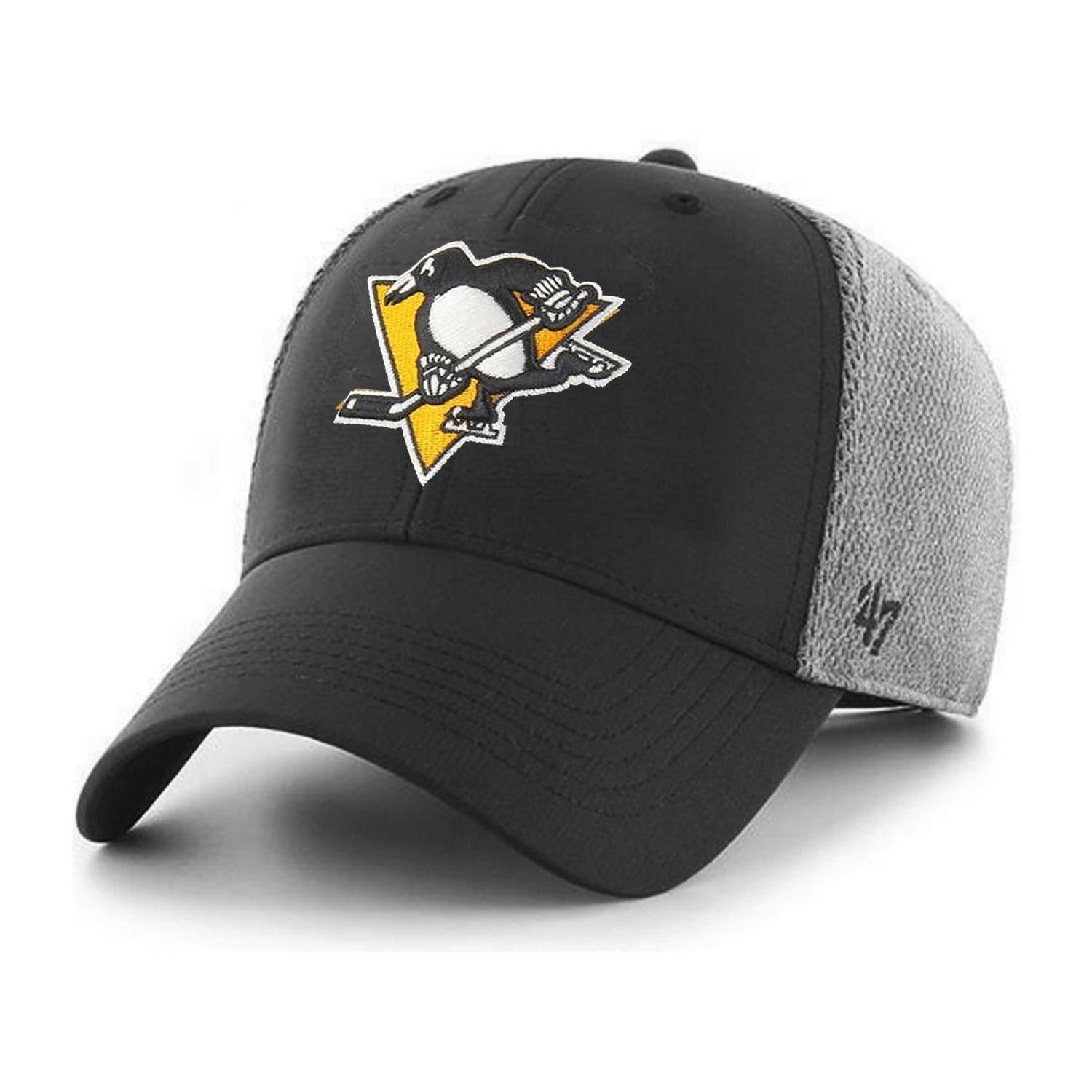 Pittsburgh Penguins '47 NHL Wycliff Contender Stretch Fit Curve Hat - Black