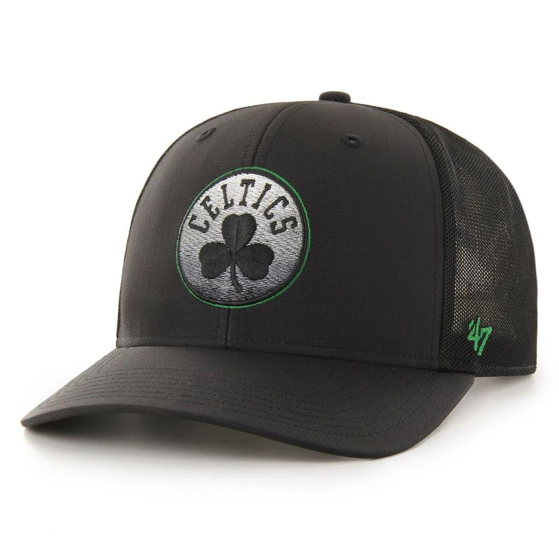 Boston Celtics '47 NBA Volcanic Audible DP Pre-Curved Snapback Hat - Black