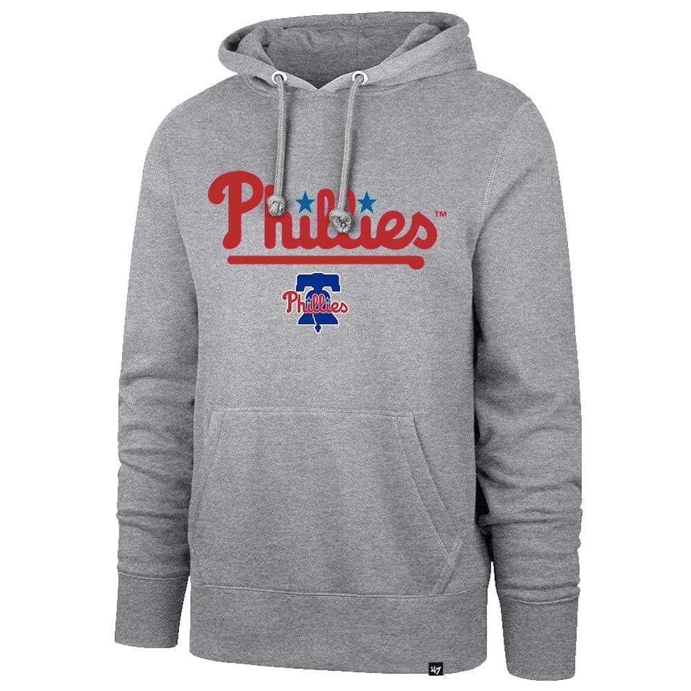 Philadelphia Phillies '47 MLB Rundown Headline Hoodie Jumper - Grey