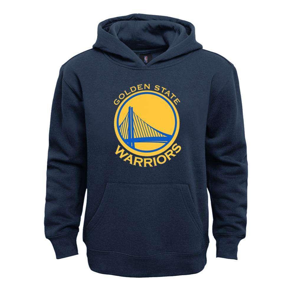 Youths Golden State Warriors Outerstuff NBA Primary Logo Hoodie Jumper - Navy