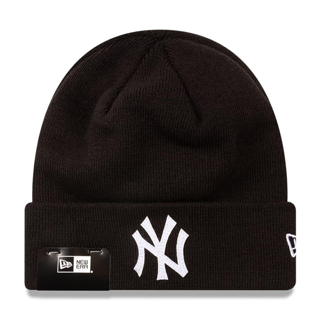 New York Yankees New Era MLB Felt Logo Cuff Beanie - Black