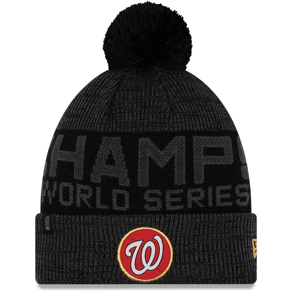 Washington Nationals New Era MLB 2019 World Champions Knit Beanie - Black