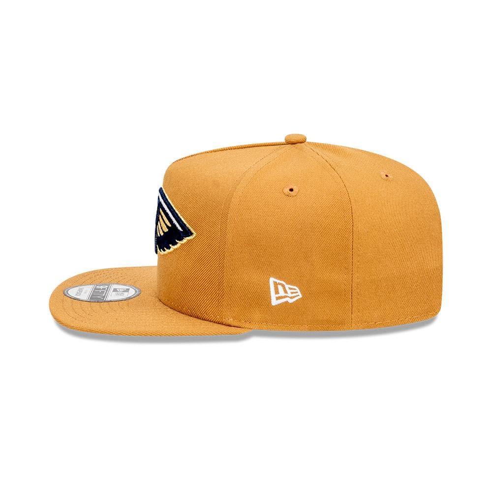 New Orleans Pelicans New Era NBA Team 9FIFTY A-Frame Snapback Hat - Wheat