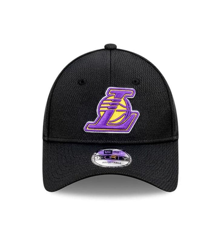 Los Angeles Lakers New Era NBA Alt Dash Mesh 9FORTY Snapback Hat - Black