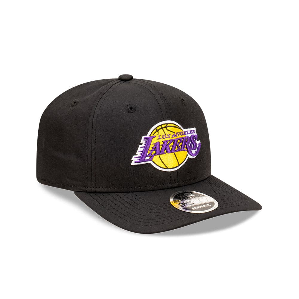 Youths Los Angeles Lakers New Era NBA Team Prolite 9FIFTY Pre-Curved Snapback Hat - Black