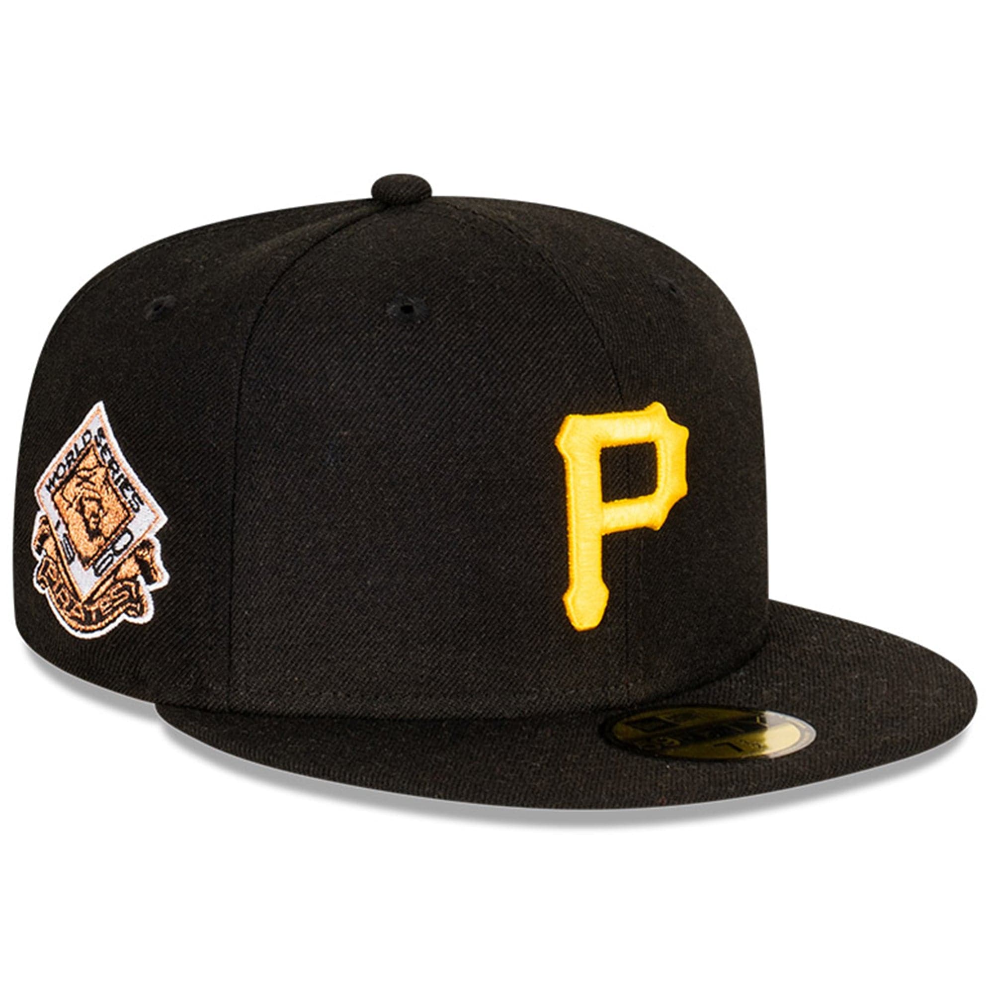 Pittsburgh Pirates New Era MLB 1960 World Series Patch 59FIFTY Fitted Hat - Black