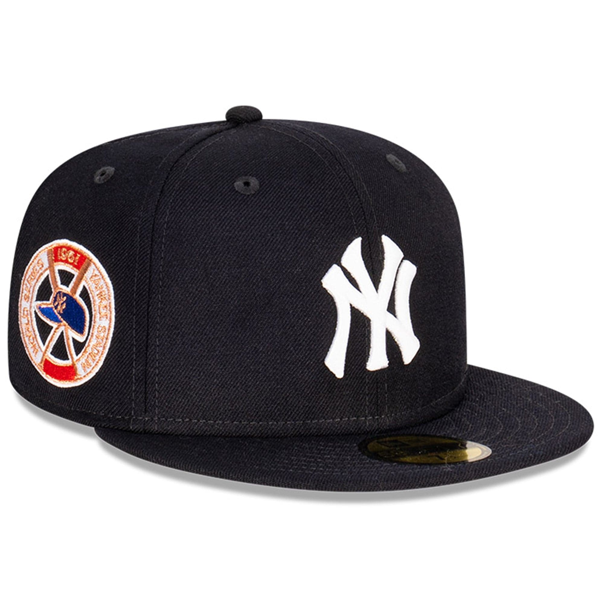 New York Yankees New Era MLB 1961 World Series Patch 59FIFTY Fitted Hat - Navy