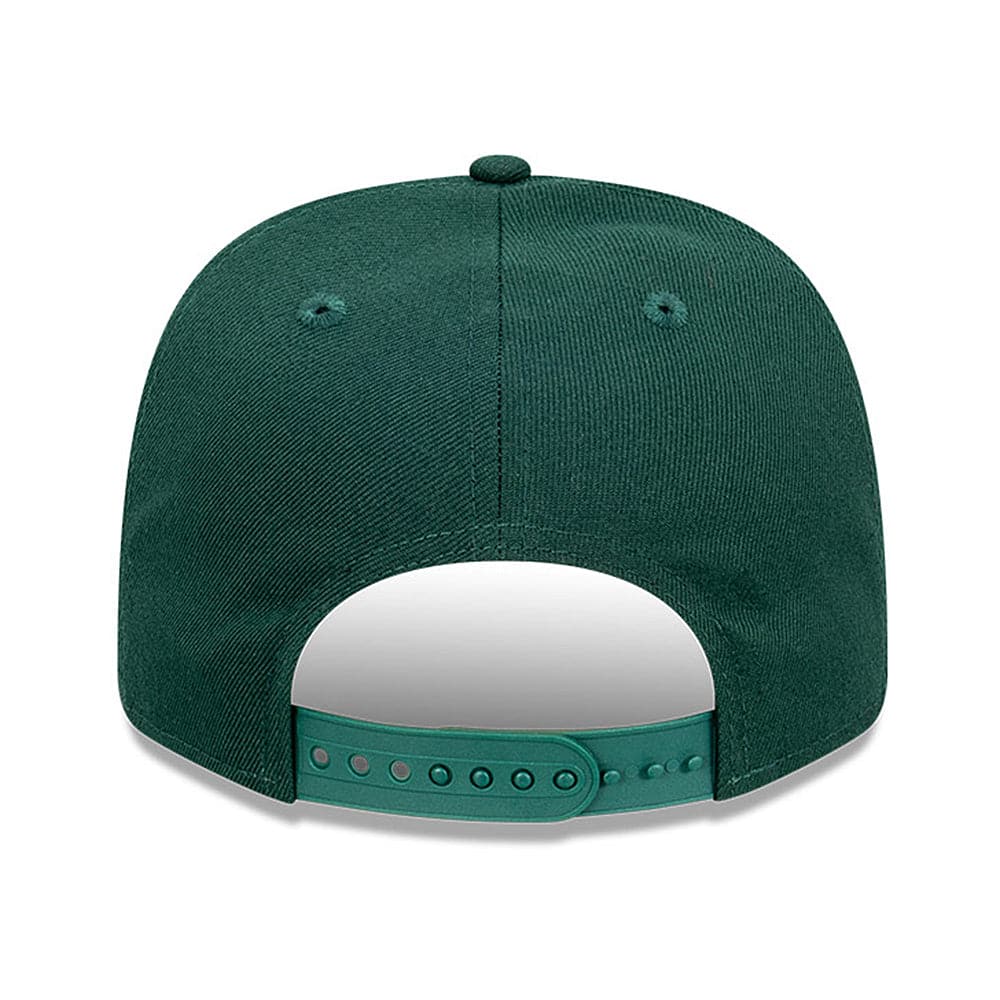 Oakland Athletics New Era MLB Line Script Pre-Curved 9FIFTY OF Snapback Hat - Green