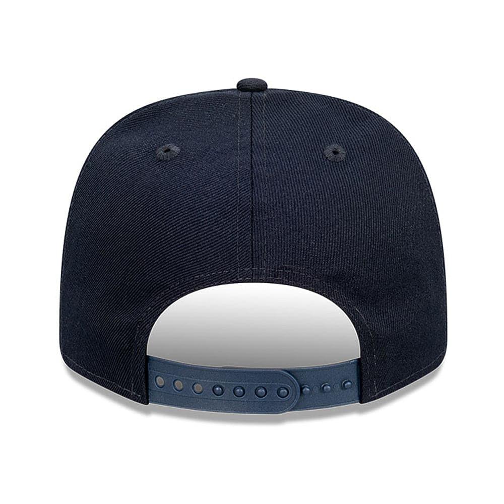 New York Yankees New Era MLB Line Script Pre-Curved 9FIFTY OF Snapback Hat - Navy