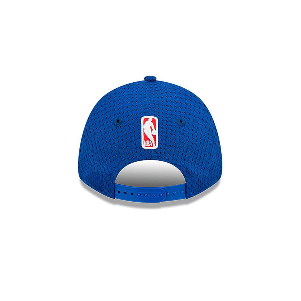 Youths Philadelphia 76ers New Era NBA Name Sidepatch Mesh 9FORTY Snapback Hat - Blue