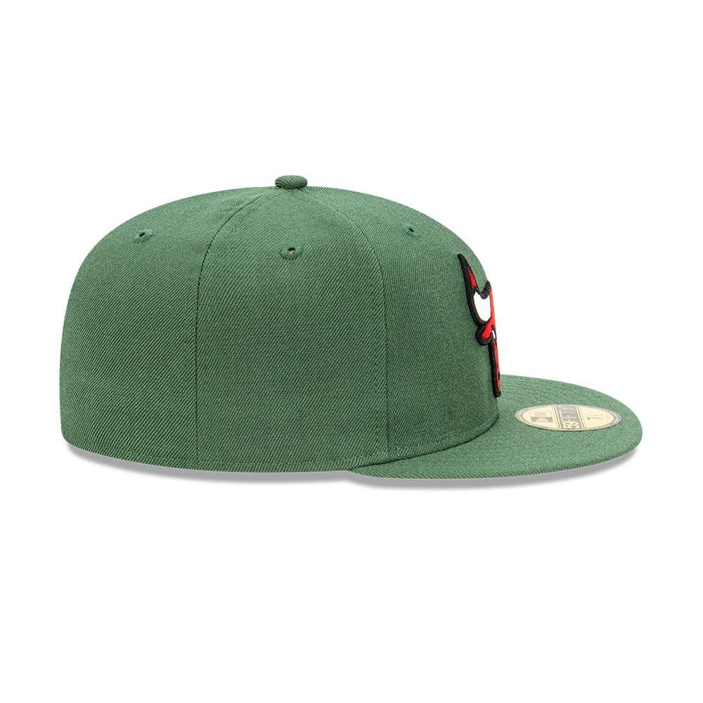 Chicago Bulls New Era NBA Team 59FIFTY Fitted Hat - Rifle Green