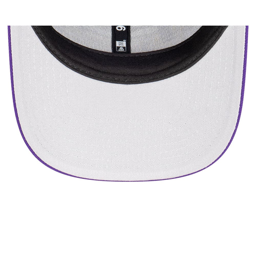 Youths Los Angeles Lakers New Era NBA Team Arch Pre-Curved OF 9FIFTY Snapback Hat - Purple