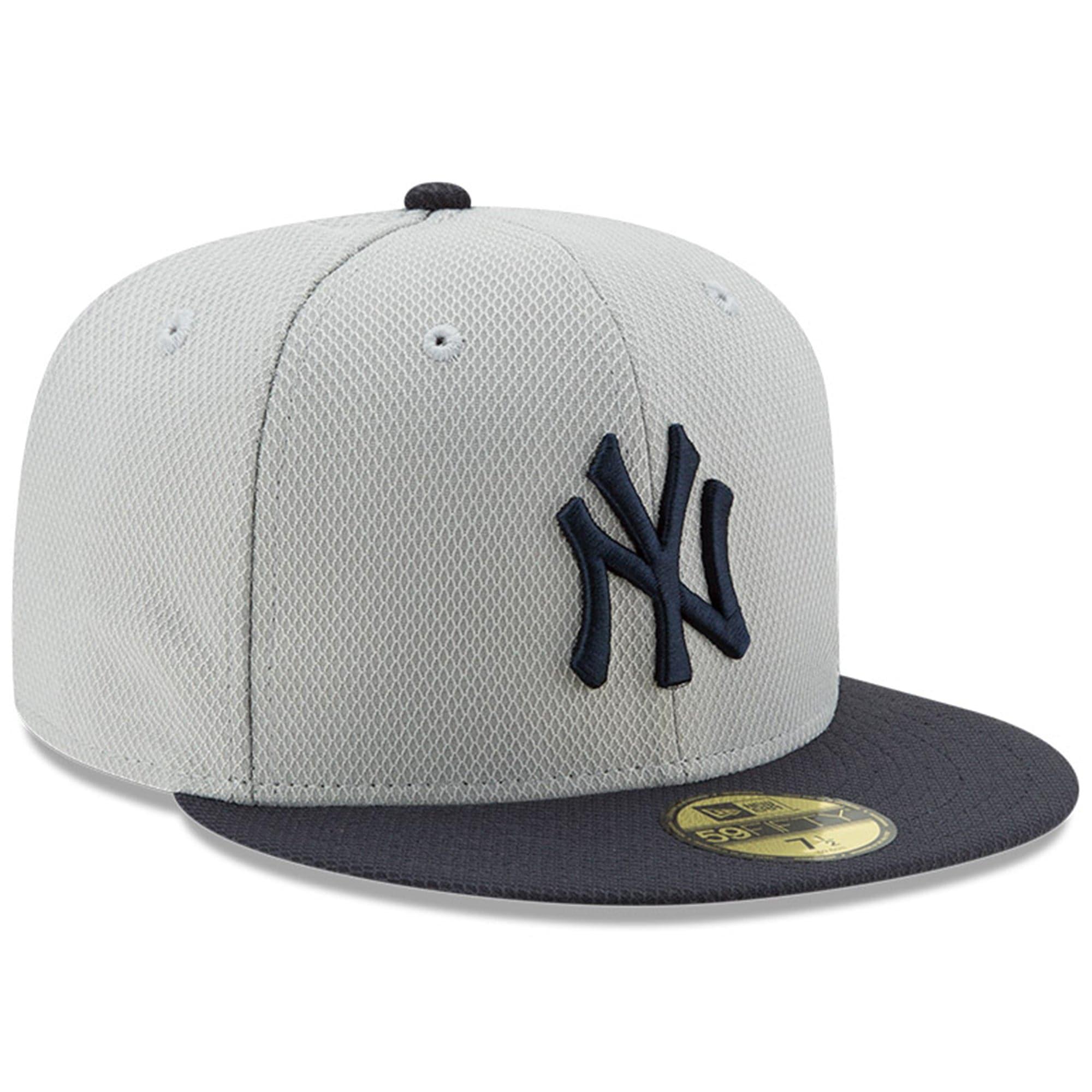 New York Yankees New Era MLB Alt Diamond Era Performance 59FIFTY Fitted Hat - Grey