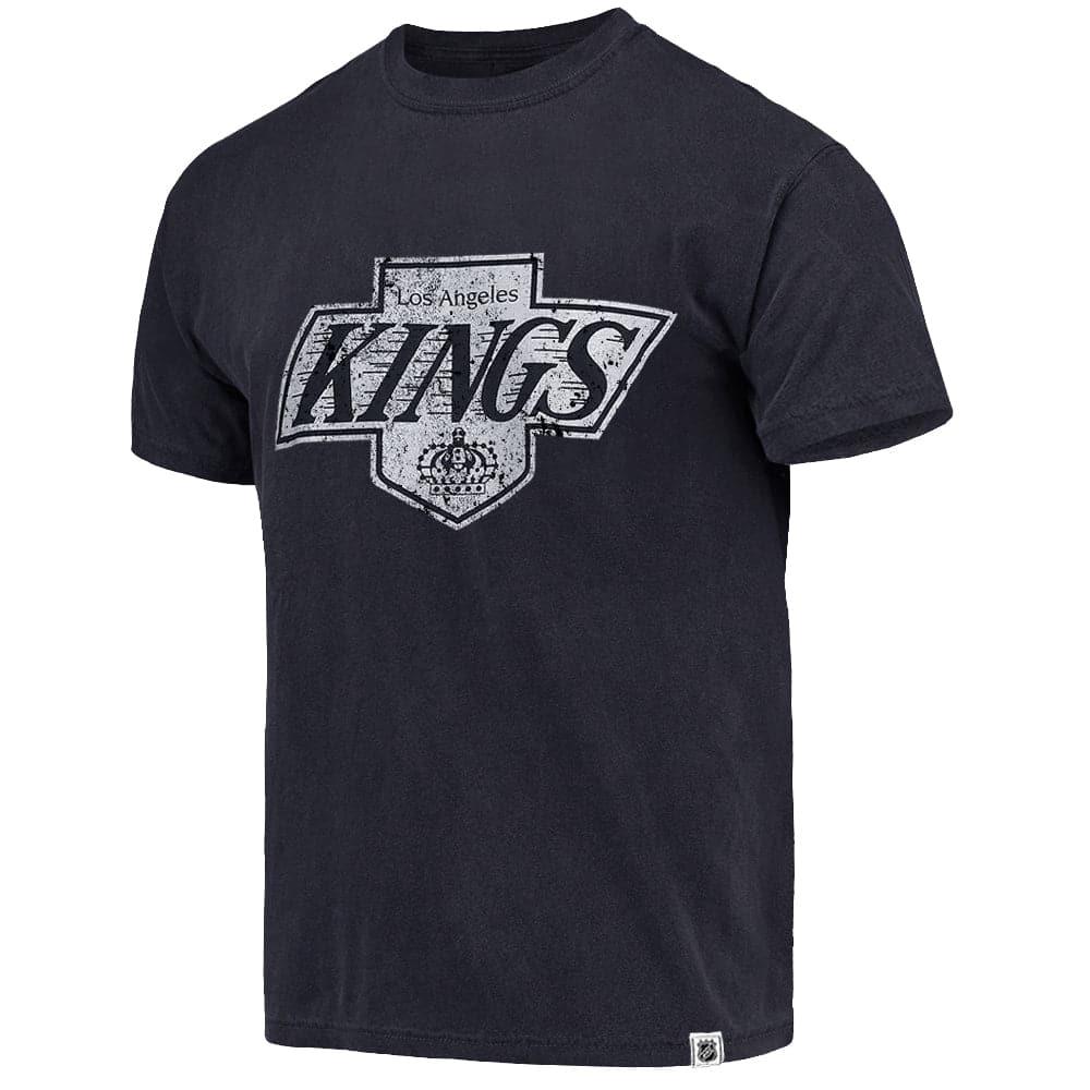 Los Angeles Kings NHL Distressed Logo Vintage T-Shirt - Black