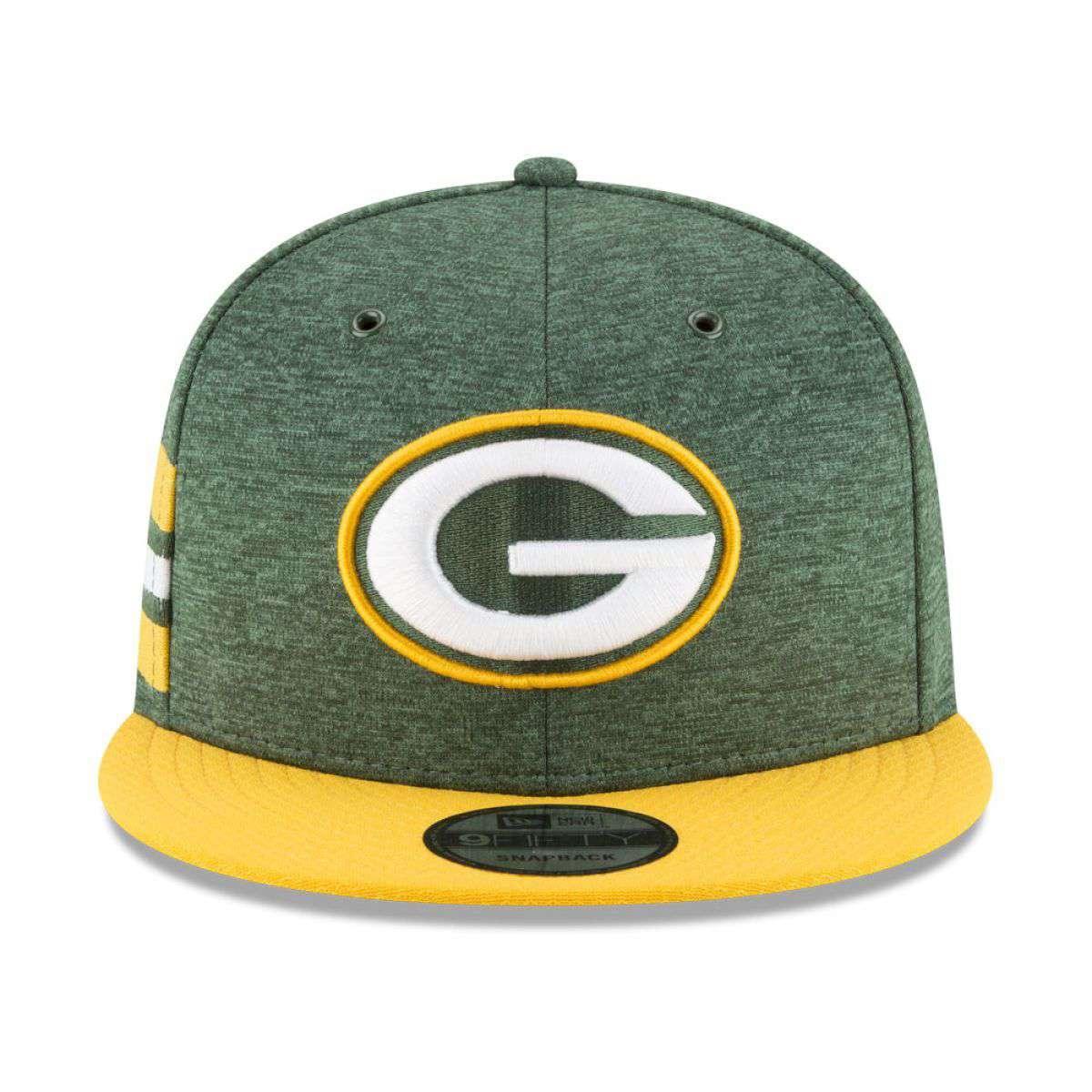 Green Bay Packers New Era NFL 2018 Sideline 9FIFTY Snapback Hat - Green