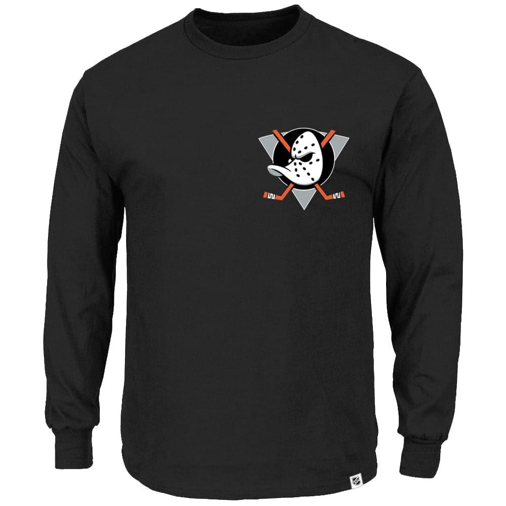 Anaheim Mighty Ducks NHL Jeaner Long Sleeve T-Shirt - Black