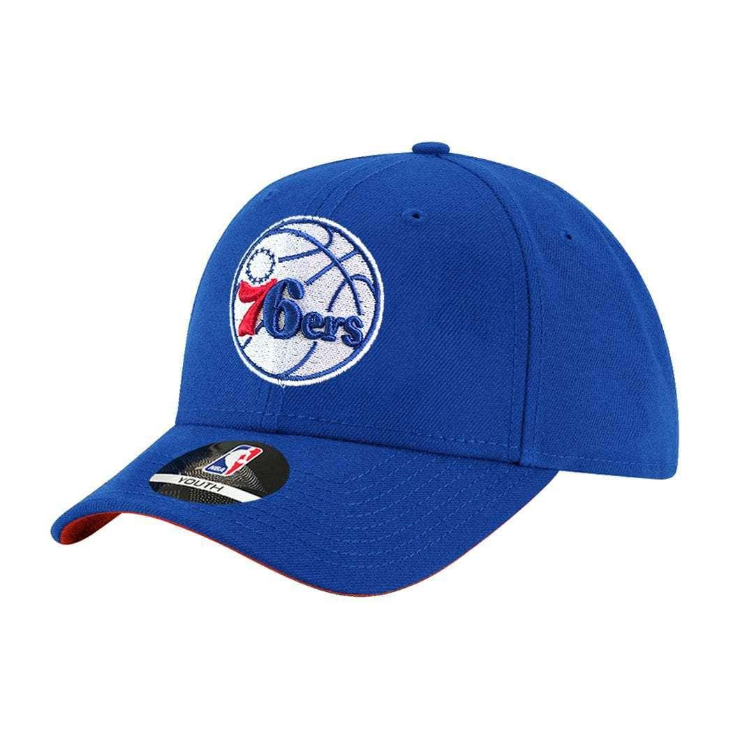 Youths Philadelphia 76ers Outerstuff NBA Team Curve Hat - Blue