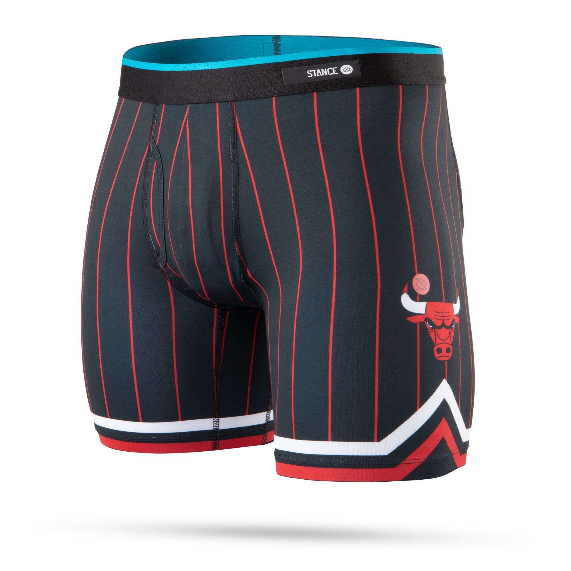 Chicago Bulls Stance NBA HWC Boxer Short Briefs - Black