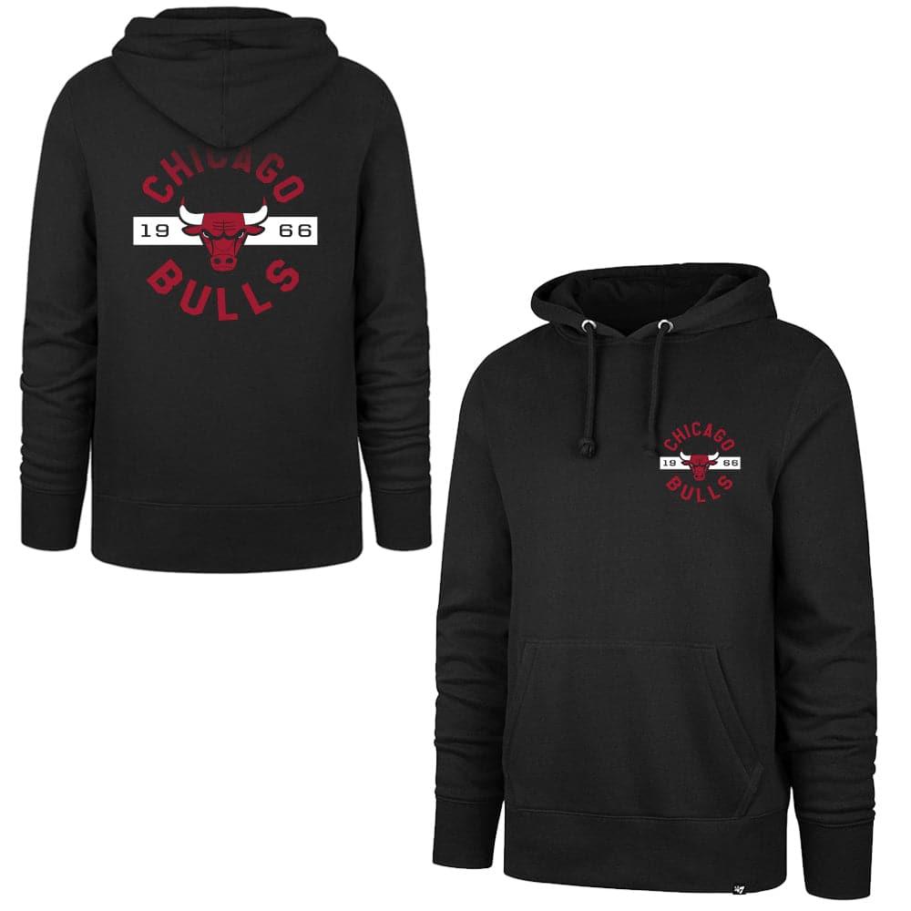 Chicago Bulls '47 NBA Backer Headline Hoodie Jumper - Black