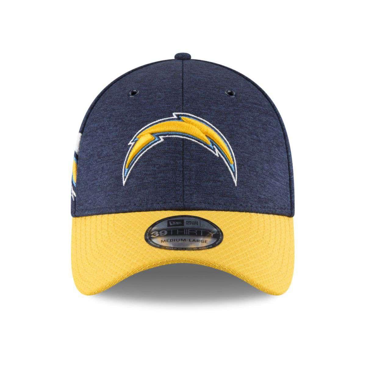 Los Angeles Chargers New Era NFL 2018 Sideline 39THIRTY Stretch-Fit Curved Hat - Navy