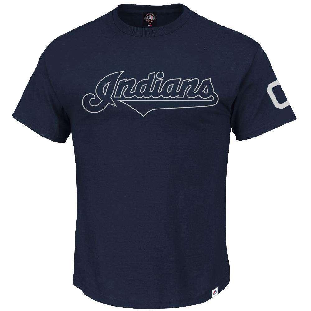 Cleveland Indians Majestic MLB Complete T-Shirt - Navy