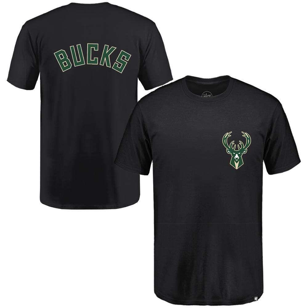Milwaukee Bucks '47 NBA Backer T-Shirt - Black