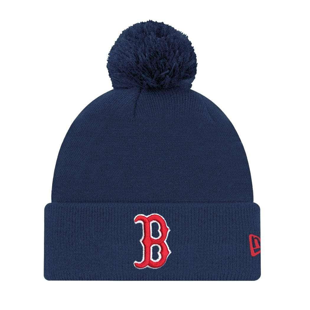 Youths Boston Red Sox New Era MLB Home Run Knit Beanie - Navy
