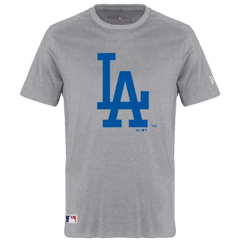 Los Angeles Dodgers New Era MLB Team Logo T-Shirt - Grey