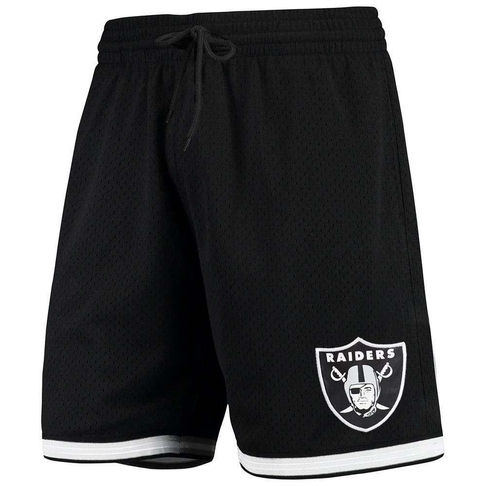 Oakland Raiders Majestic NFL Dotel Mesh Shorts - Black