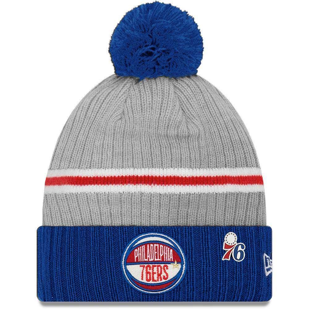 Philadelphia 76ers New Era 2019 NBA Draft Knit Beanie - Heather
