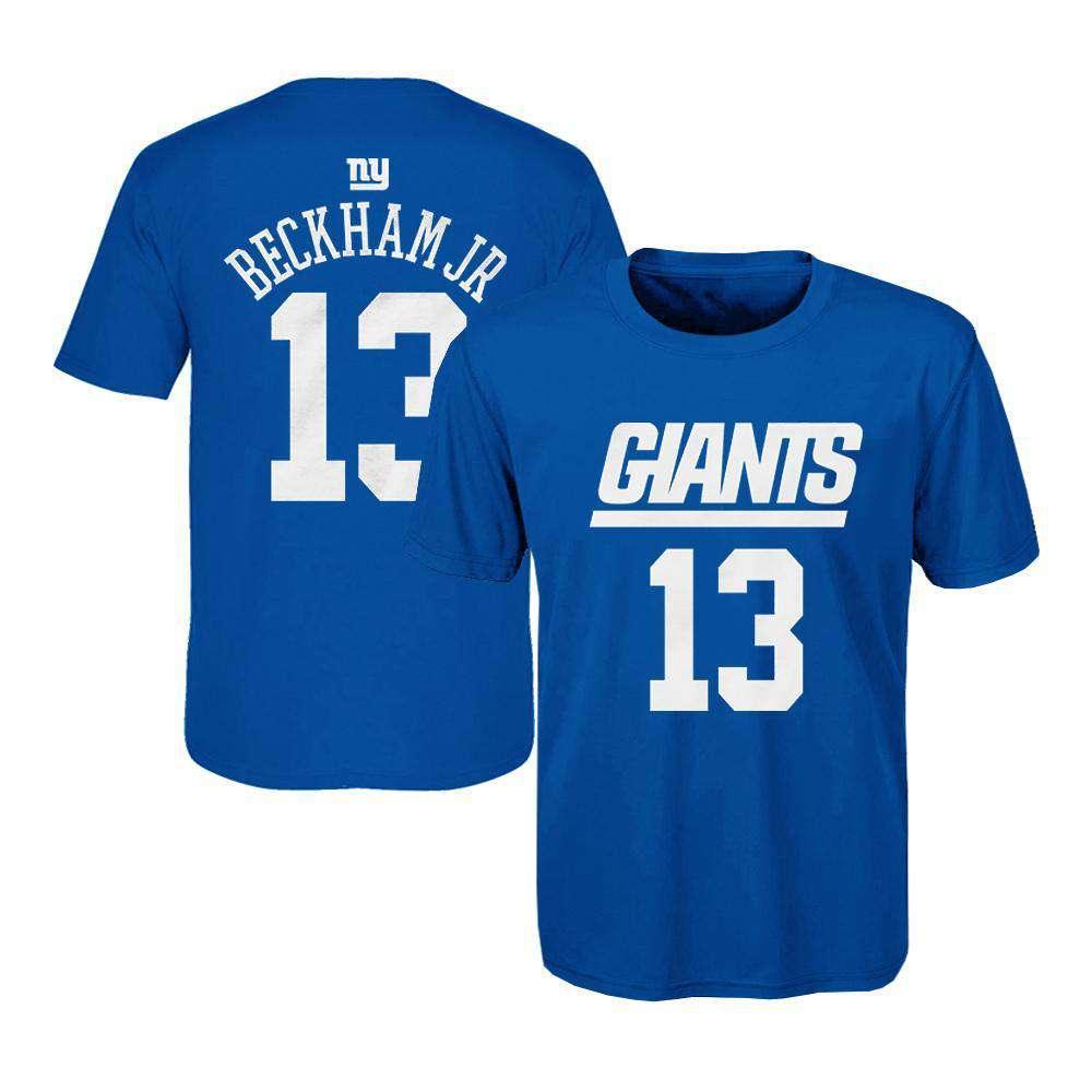 Youths Odell Beckham Jr New York Giants Outerstuff NFL Player T-Shirt - Blue