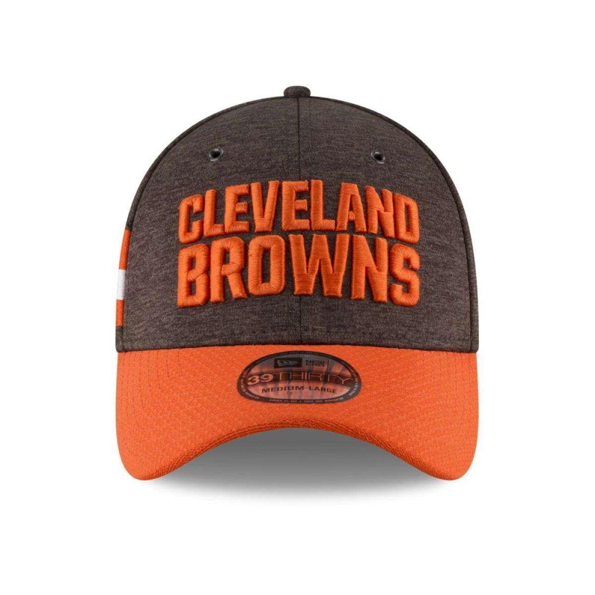 Cleveland Browns New Era NFL 2018 Sideline 39THIRTY Stretch-Fit Curved Hat - Brown